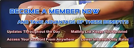 Become a member now and take advantage of these benefits: updates throughout the day, mailing list keeps you informed, access your account from anywhere, lower Internet-only rates